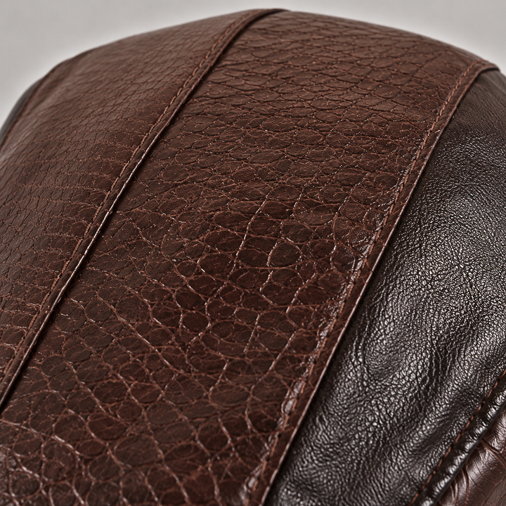 BRYNOUVELLE | Casquette Homme en Cuir Crocodile