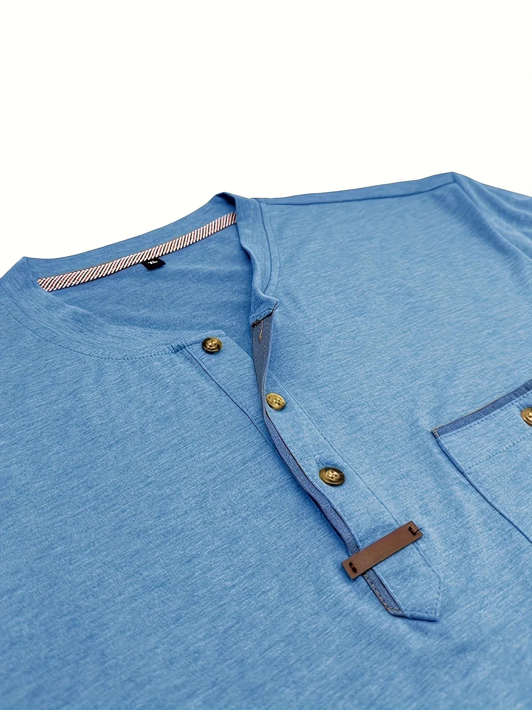 BRYNOUVELLE | T-SHIRT COL ROND ÉLÉGANT AVEC POCHE