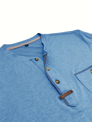 BRYNOUVELLE | T-SHIRT COL ROND ÉLÉGANT AVEC POCHE