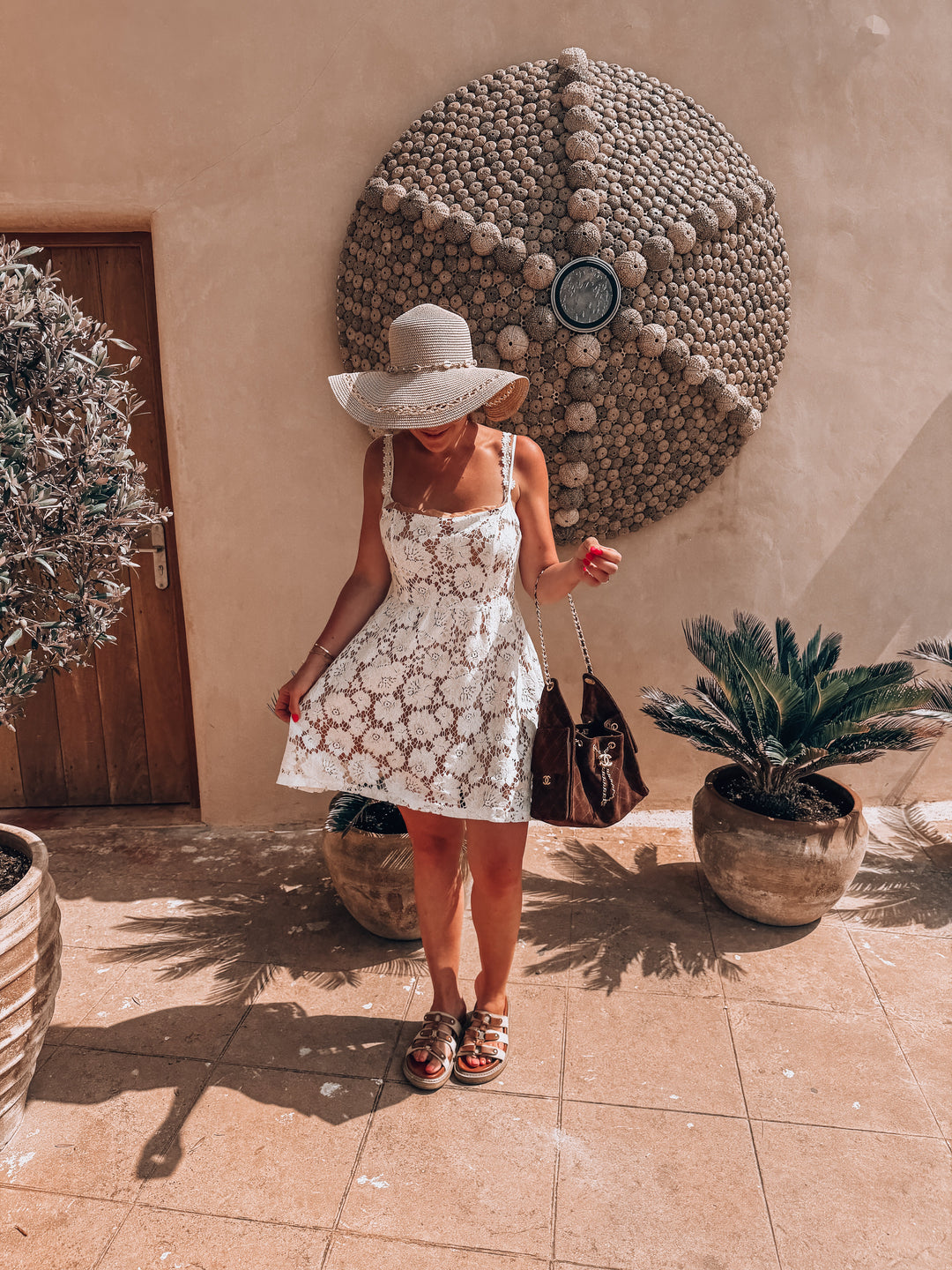 Robe en dentelle Cill Blanche