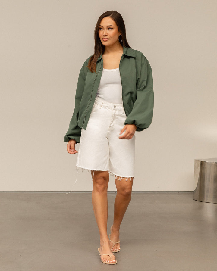 VESTE BEA TRACK VERT MILITAIRE