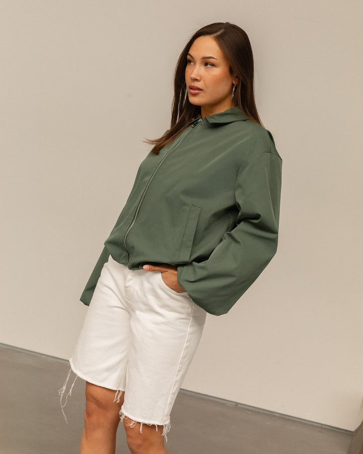 VESTE BEA TRACK VERT MILITAIRE
