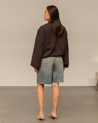 VESTE TRACK BEA MARRON FONCÉ