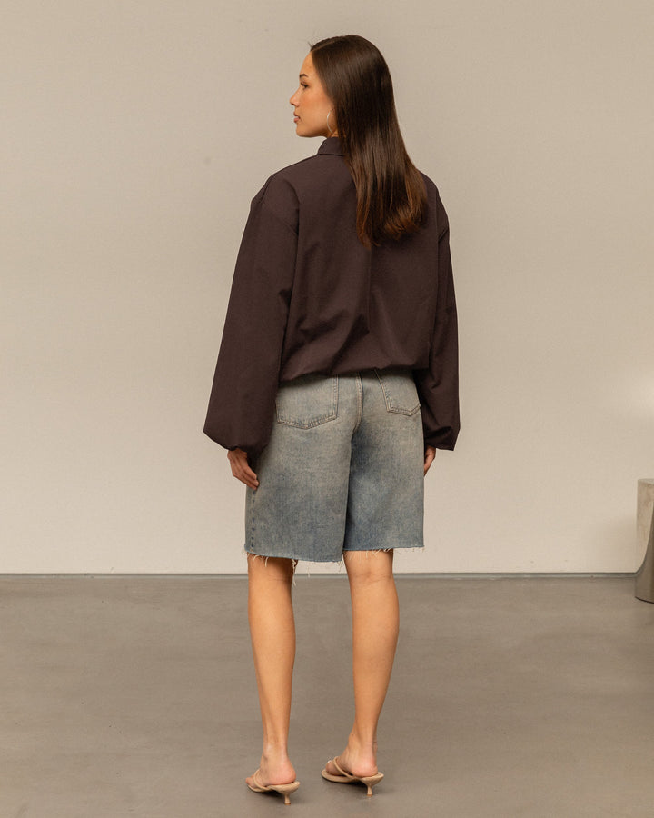 VESTE TRACK BEA MARRON FONCÉ
