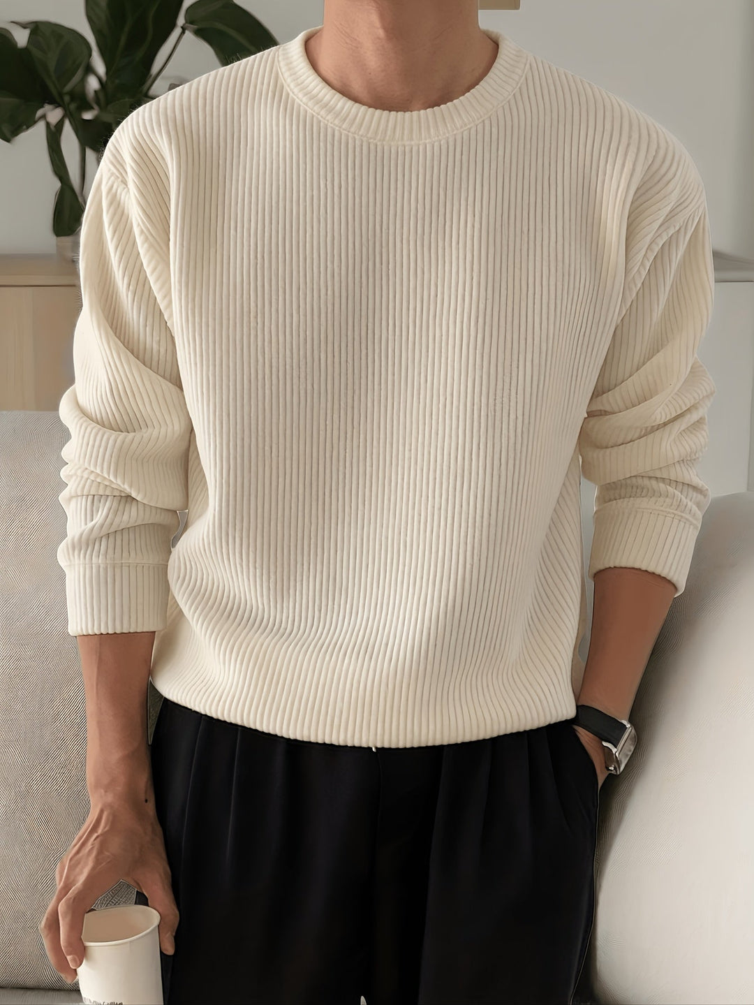 BRYNOUVELLE | PULL AMPLE EN MAILLE POUR HOMMES