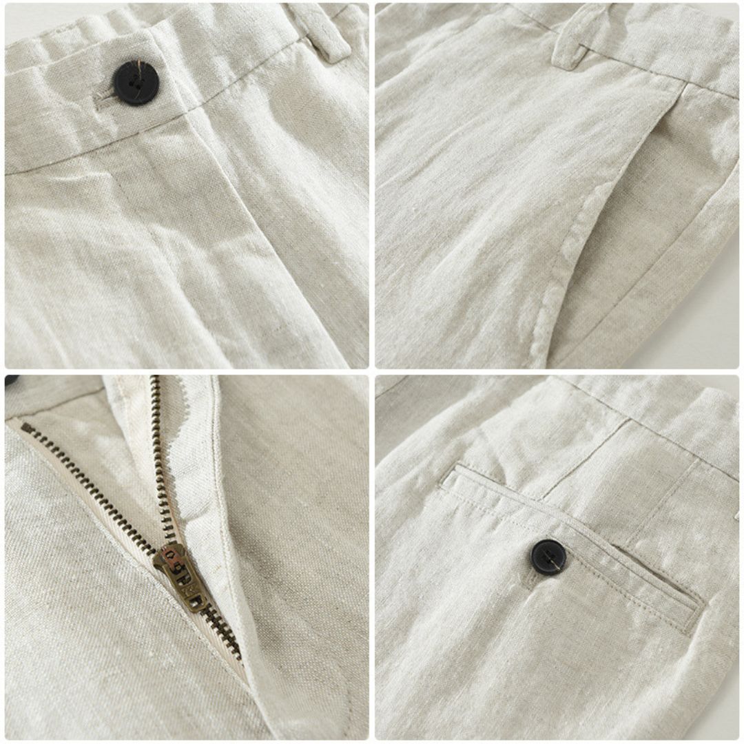 BRYNOUVELLE | PANTALONS DROITS EN LIN