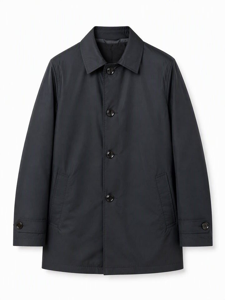 Trench-coat imperméable mi-long pour homme