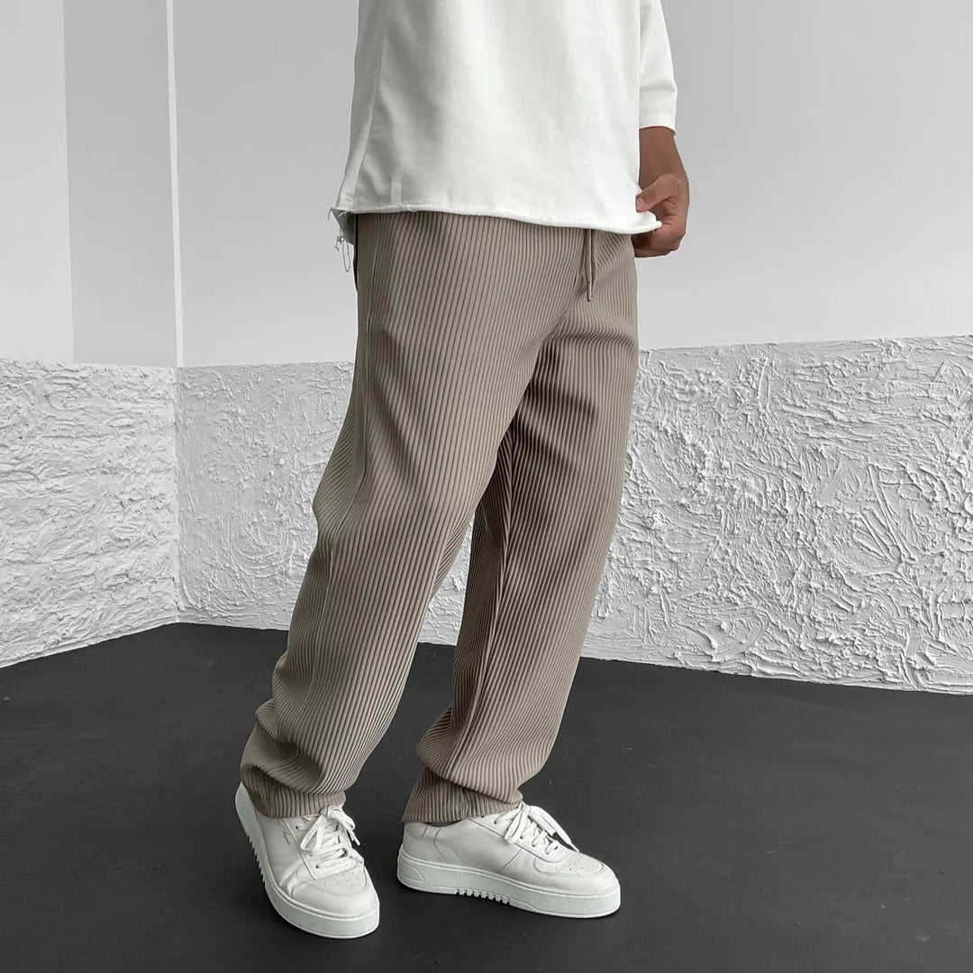 BRYNOUVELLE | PANTALON EN MAILLE CÔTELÉE