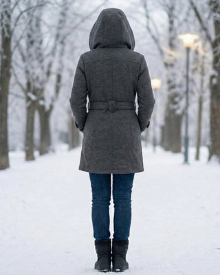Zelinda | Manteau en Laine à Carreaux