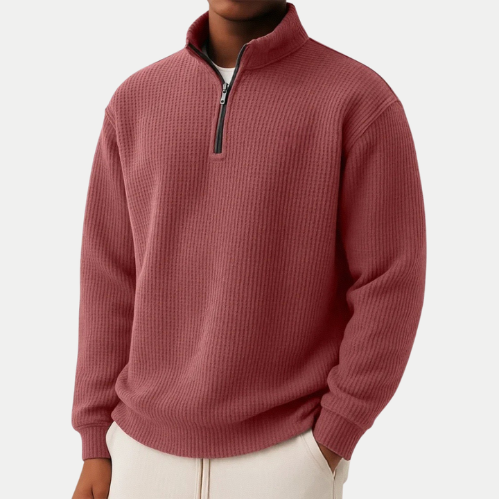 DAMIEN | Pull zippé avec confort quotidien et style intemporel