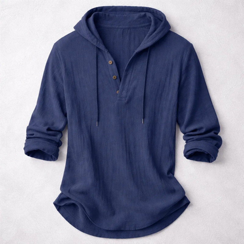 BRYNOUVELLE | Hoodie en Coton et Lin pour Hommes