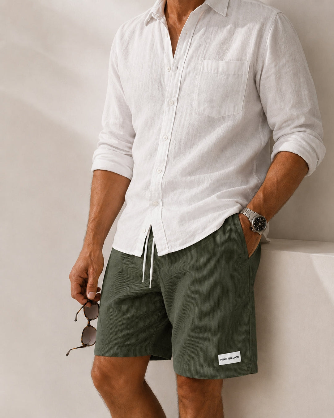 BRYNOUVELLE | SHORT MODERNE DOUBLÉ POUR HOMMES
