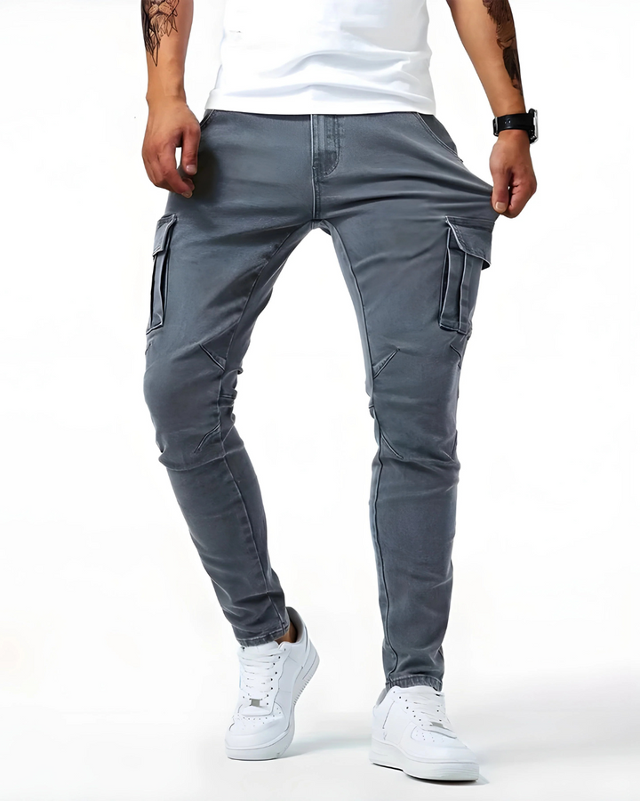 BRYNOUVELLE | PANTALON CARGO STRETCH POUR HOMMES