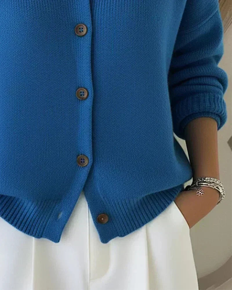 Velia | Cardigan avec Col Chemise