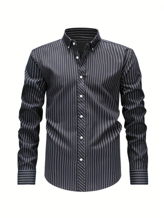 BRYNOUVELLE | Chemise Rayée en Coton pour Hommes