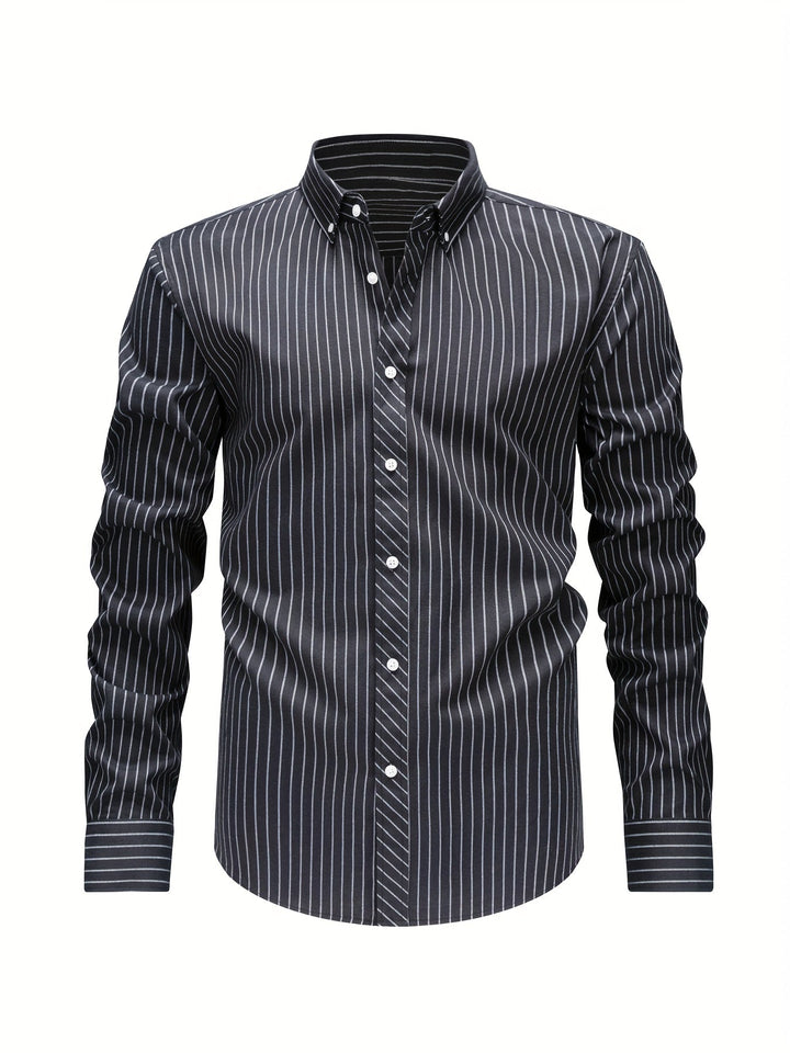 BRYNOUVELLE | Chemise Rayée en Coton pour Hommes
