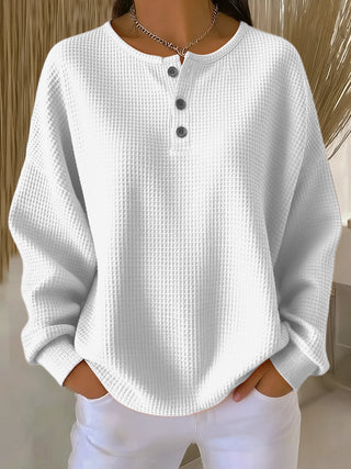 Miranda | Sweat Henley Texturé
