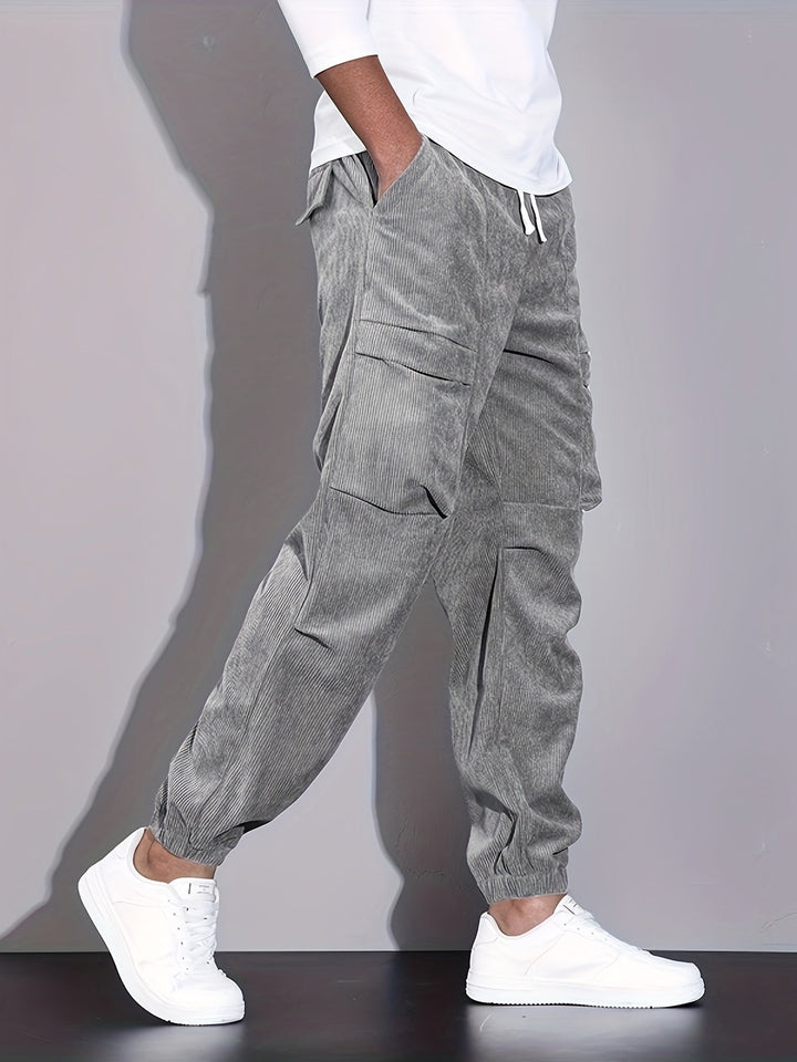 BRYNOUVELLE | PANTALON CARGO EN CORDUROY