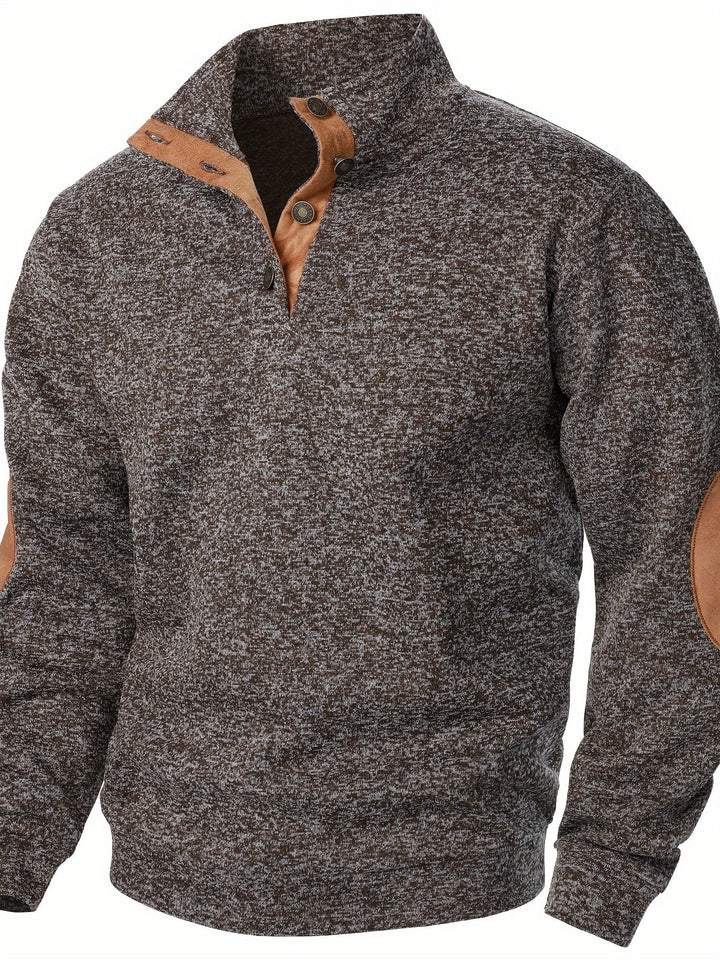 BRYNOUVELLE | PULL EN MAILLE À COL MONTANT POUR HOMMES