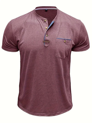 BRYNOUVELLE | T-SHIRT COL ROND ÉLÉGANT AVEC POCHE