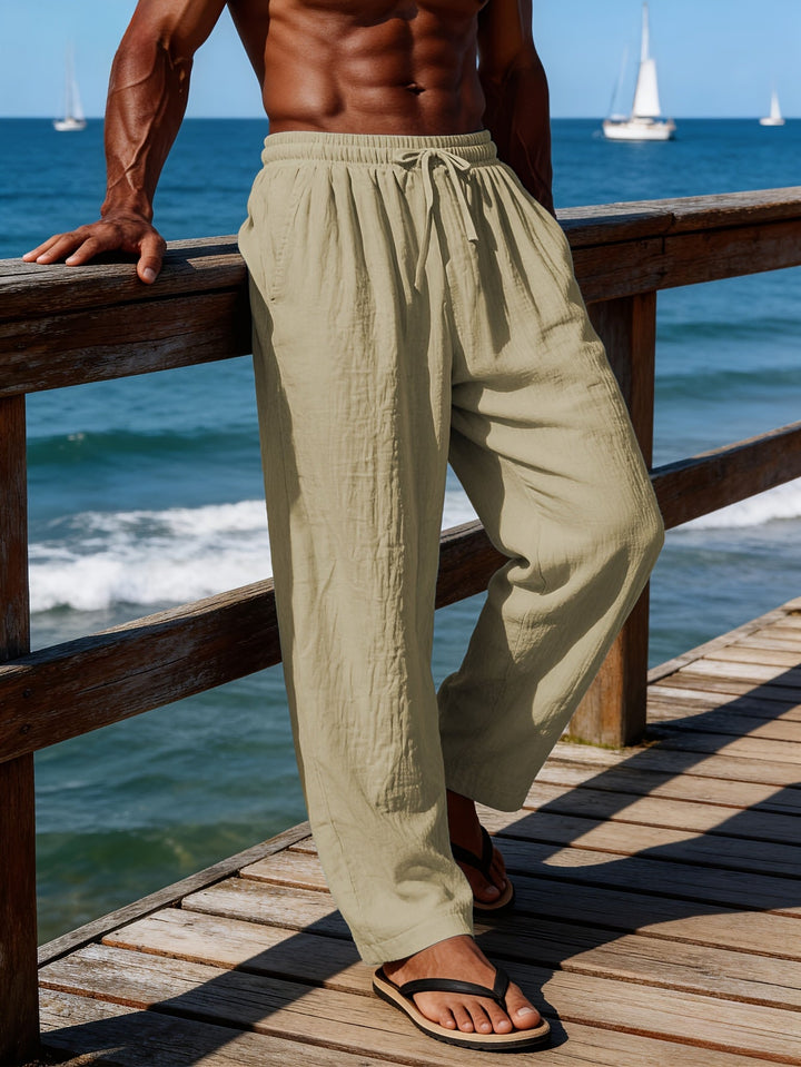 BRYNOUVELLE | SHORT EN LIN À CORDON POUR HOMMES