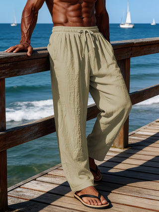 BRYNOUVELLE | SHORT EN LIN À CORDON POUR HOMMES
