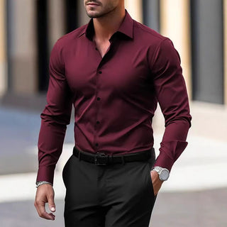 BRYNOUVELLE | Chemise en Velours à Col pour Hommes