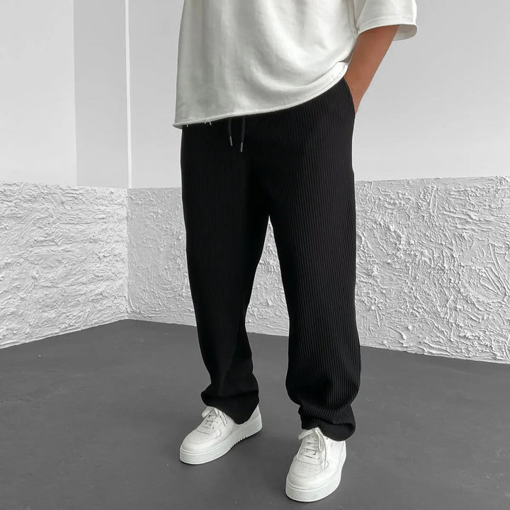 BRYNOUVELLE | PANTALON EN MAILLE CÔTELÉE