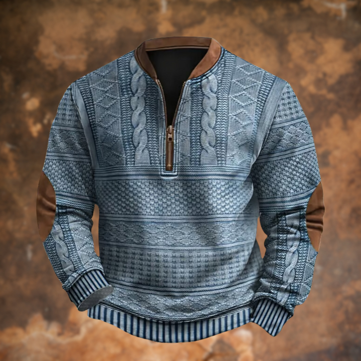 Jonas | Pull Zippé Confortable au Look Moderne