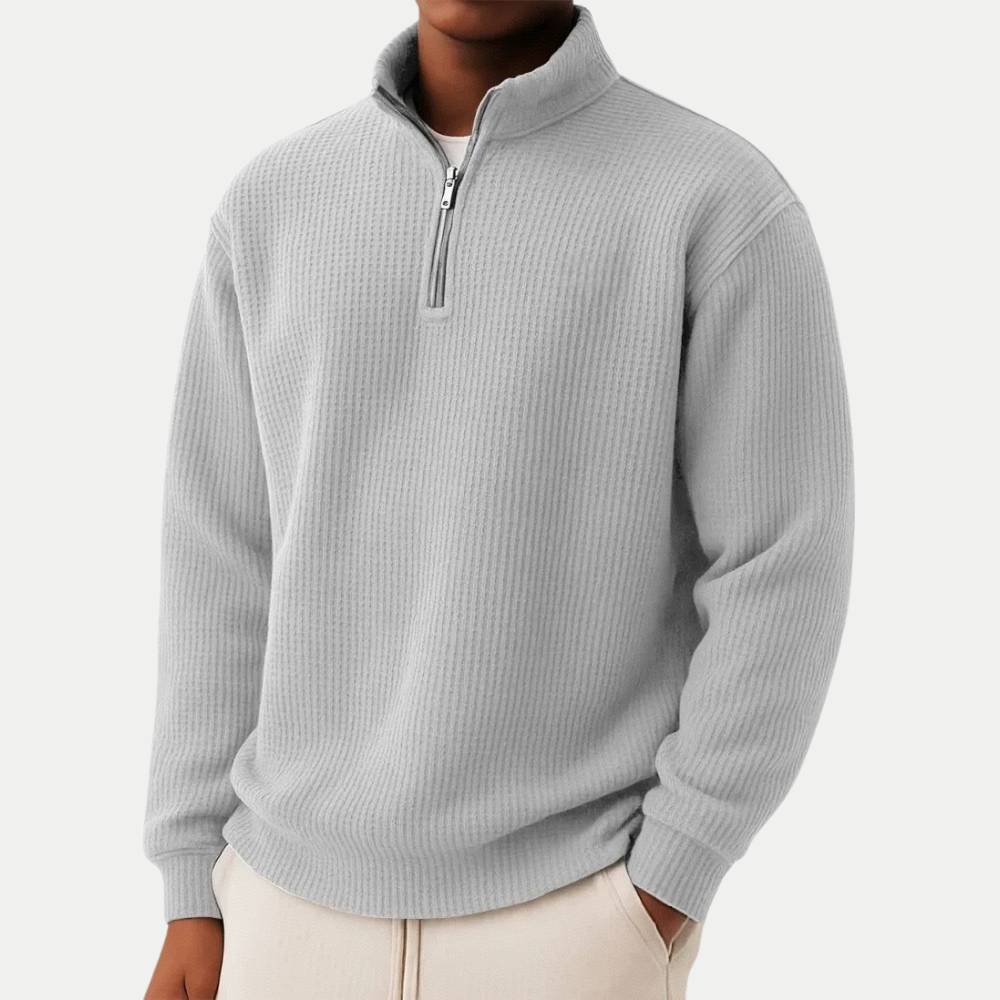 DAMIEN | Pull zippé avec confort quotidien et style intemporel