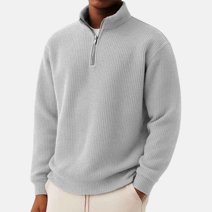 DAMIEN | Pull zippé avec confort quotidien et style intemporel