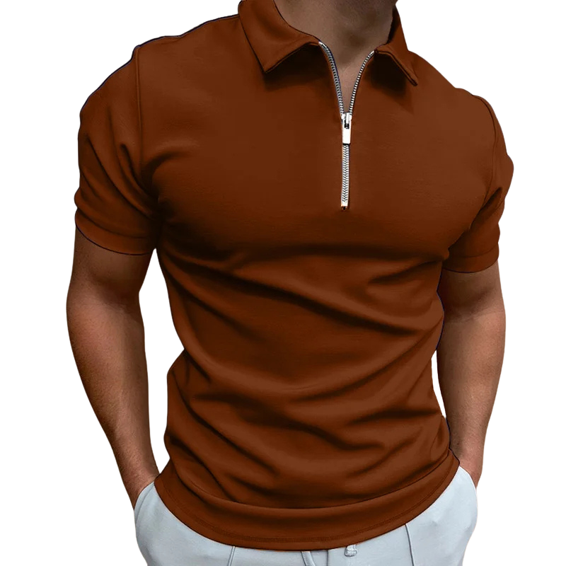 BRYNOUVELLE | POLO MODERNE AVEC ZIP MI-HAUT