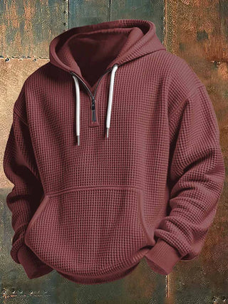 BRYNOUVELLE | SWEAT À CAPUCHE EN TEXTURE TISSÉE POUR HOMME