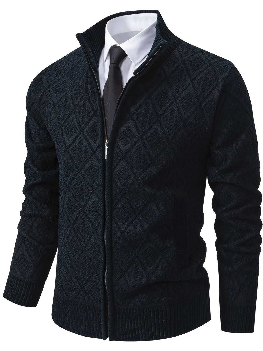 BRYNOUVELLE | PULL EN MAILLE GÉOMÉTRIQUE POUR HOMME