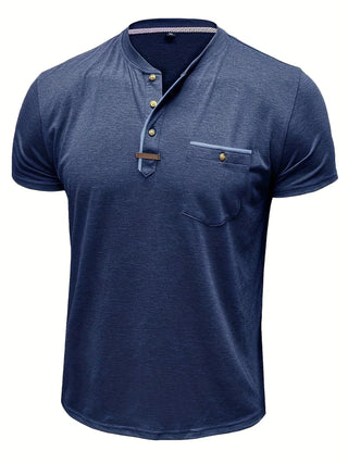 BRYNOUVELLE | T-SHIRT COL ROND ÉLÉGANT AVEC POCHE