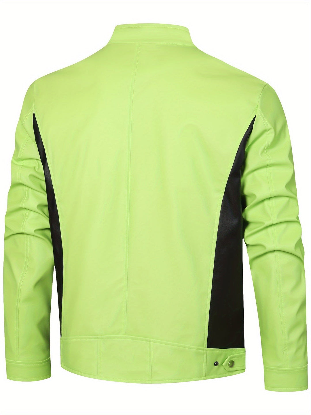 BRYNOUVELLE | VESTE EN PU À FERMETURE ÉCLAIR POUR HOMMES