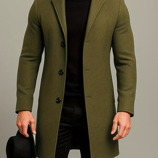 BRYNOUVELLE | Manteau Classique à Boutons pour Homme