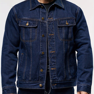 BRYNOUVELLE | Veste en Denim pour Hommes - Vêtement de Travail