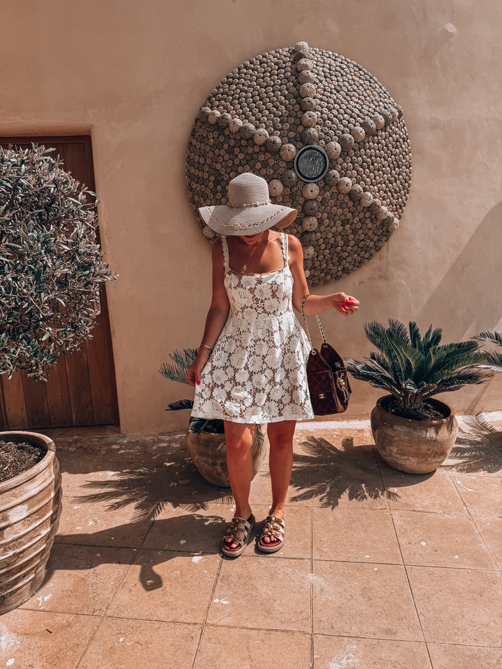 Robe en dentelle Cill Blanche