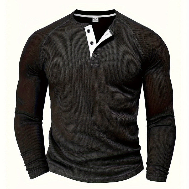 BRYNOUVELLE | T-Shirt Henley Texturé pour Homme