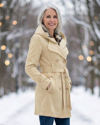 Zelinda | Manteau en Laine à Carreaux