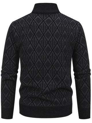 BRYNOUVELLE | PULL EN MAILLE GÉOMÉTRIQUE POUR HOMME