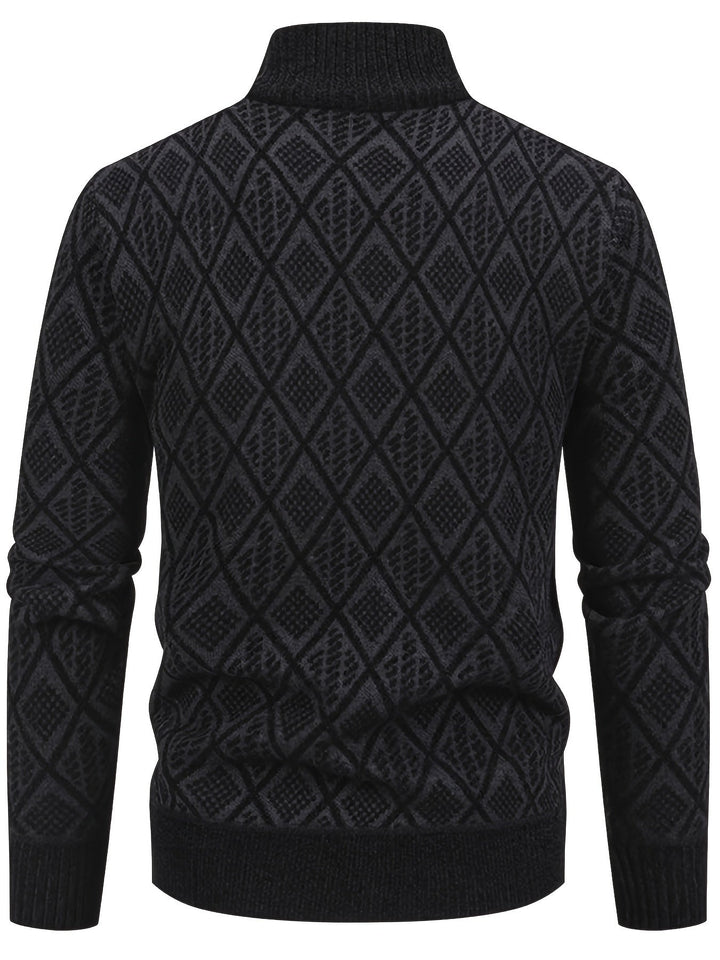 BRYNOUVELLE | PULL EN MAILLE GÉOMÉTRIQUE POUR HOMME