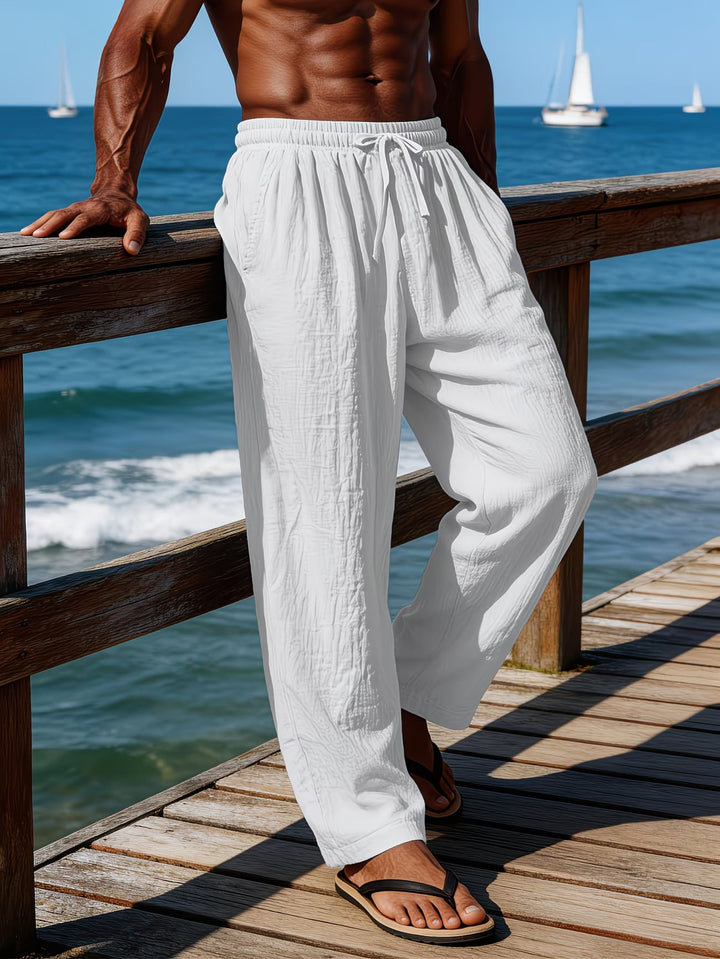 BRYNOUVELLE | SHORT EN LIN À CORDON POUR HOMMES