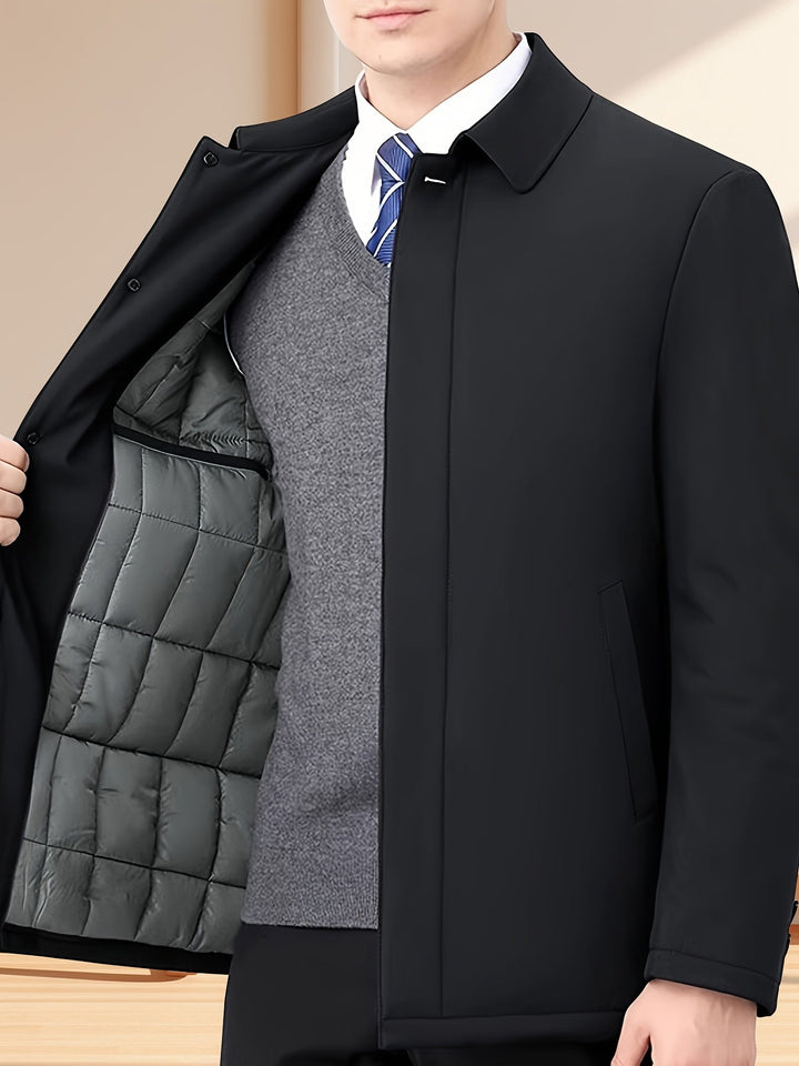 BRYNOUVELLE | Veste Homme à Col Revers et Fermeture Éclair