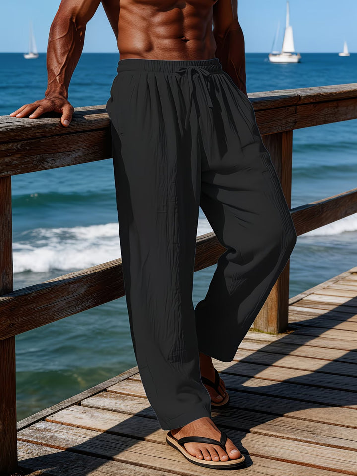BRYNOUVELLE | SHORT EN LIN À CORDON POUR HOMMES