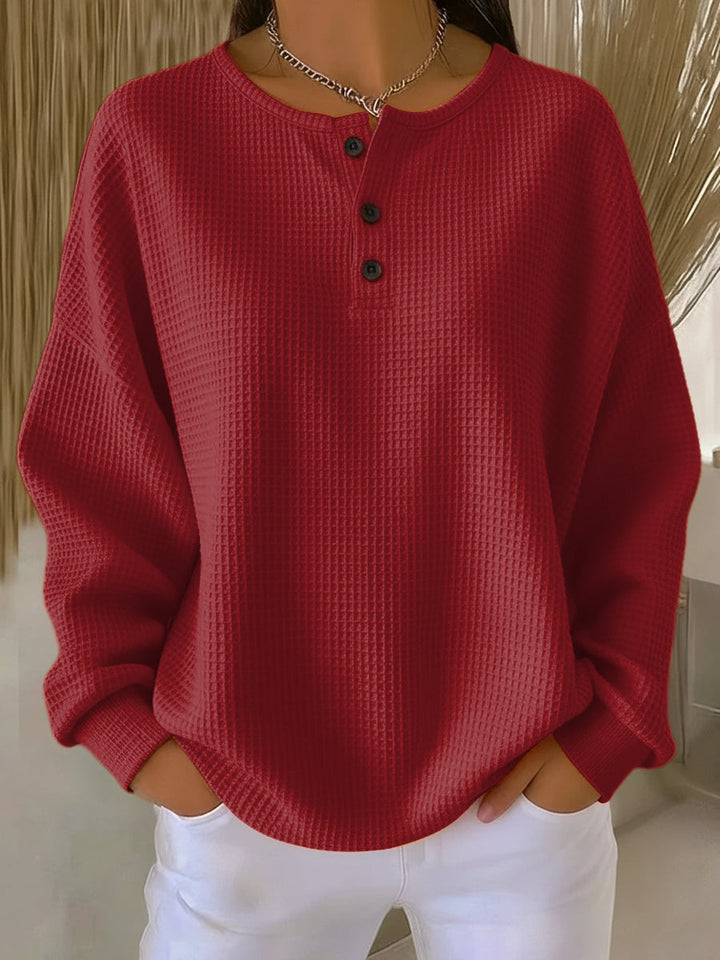 Miranda | Sweat Henley Texturé
