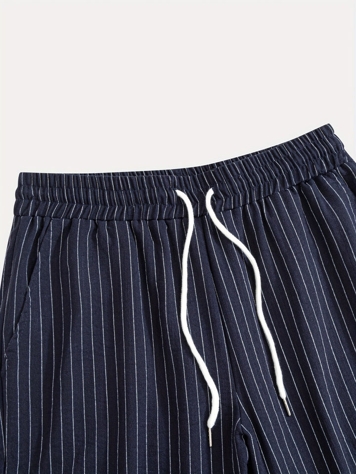 BRYNOUVELLE | PANTALON DÉCONTRACTÉ À RAYURES POUR HOMMES