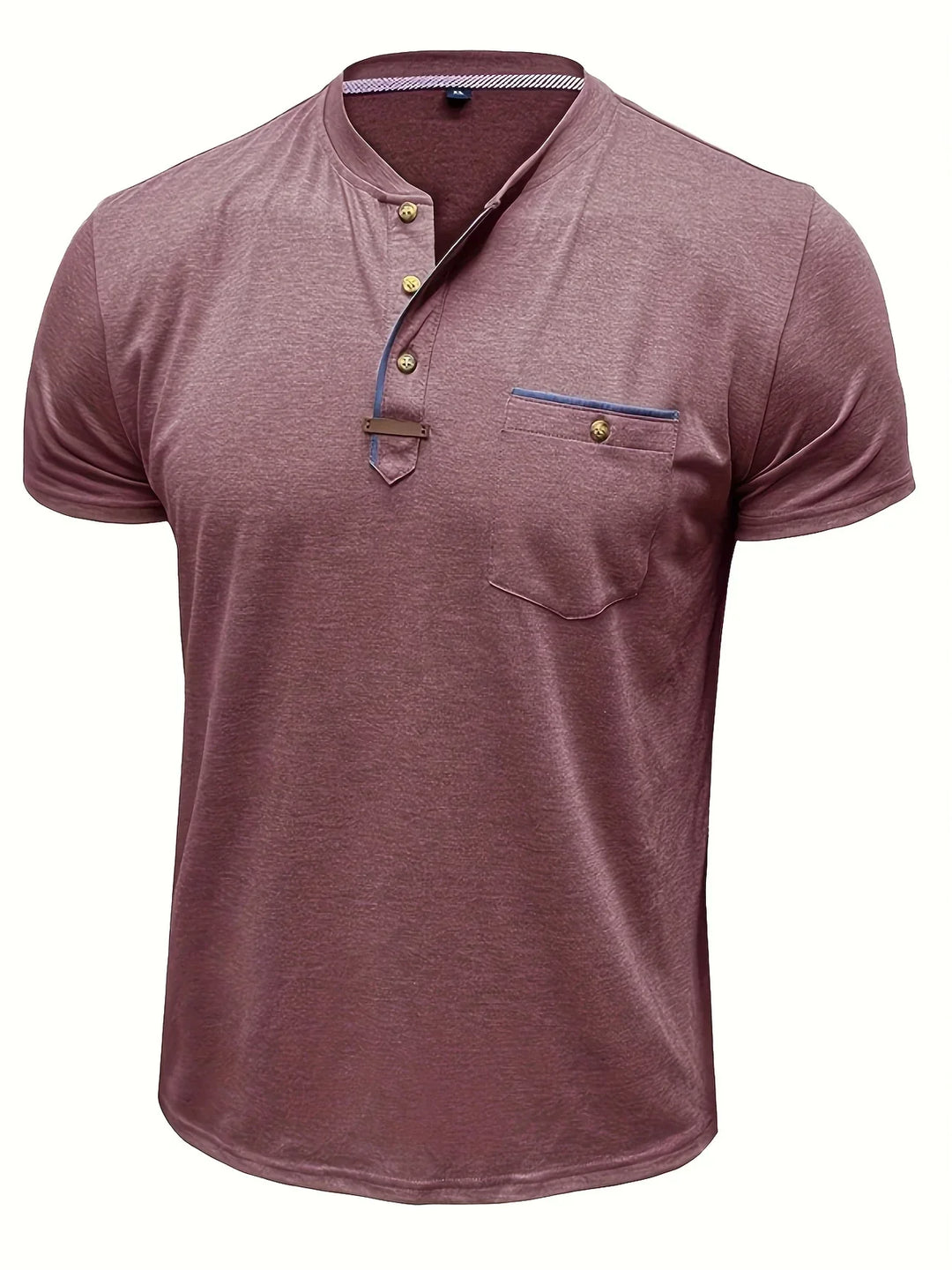 BRYNOUVELLE | T-SHIRT COL ROND ÉLÉGANT AVEC POCHE