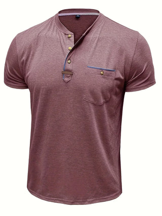 BRYNOUVELLE | T-SHIRT COL ROND ÉLÉGANT AVEC POCHE